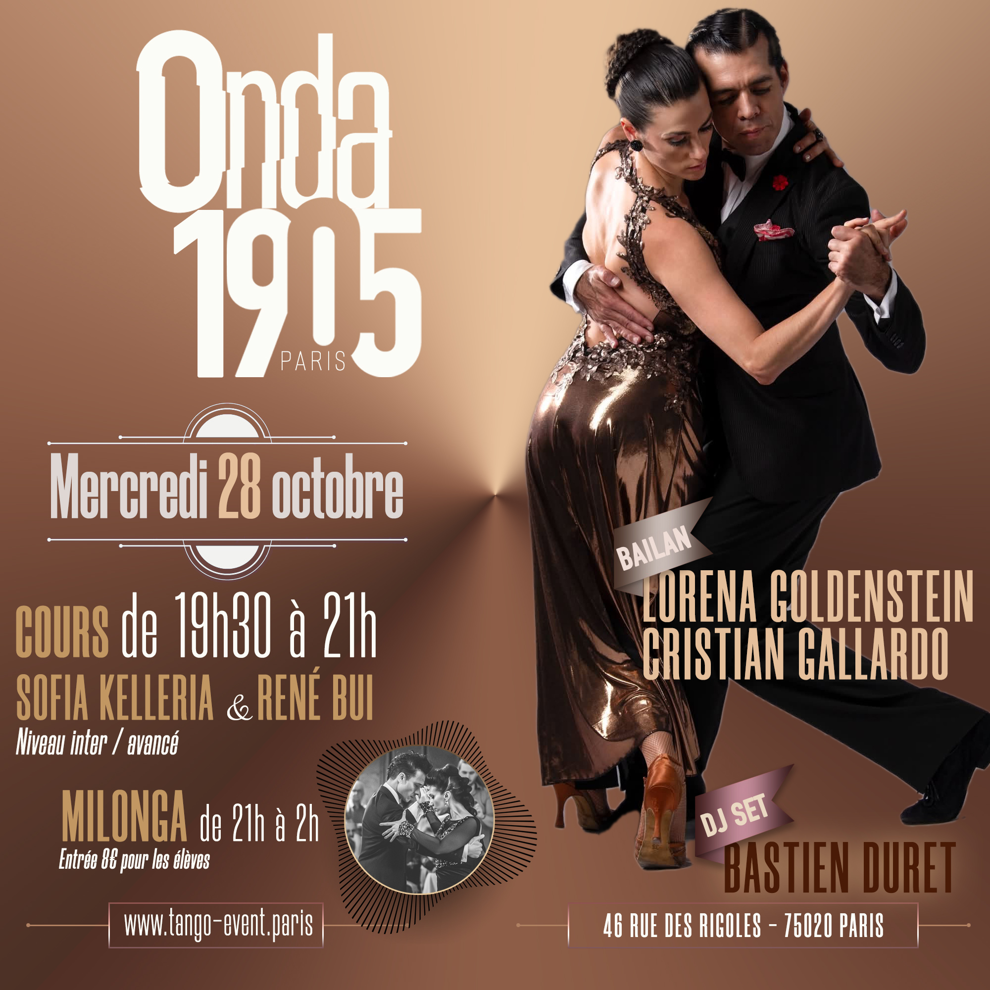 Démonstration de tango argentin à Paris